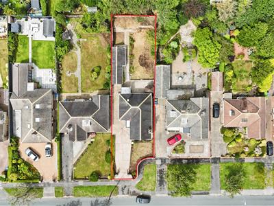 Aerial view of the property